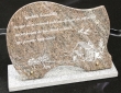 Plaque funéraire gravée en granit (Modèle 2)