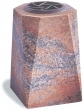 Vase funéraire carré en granit dur